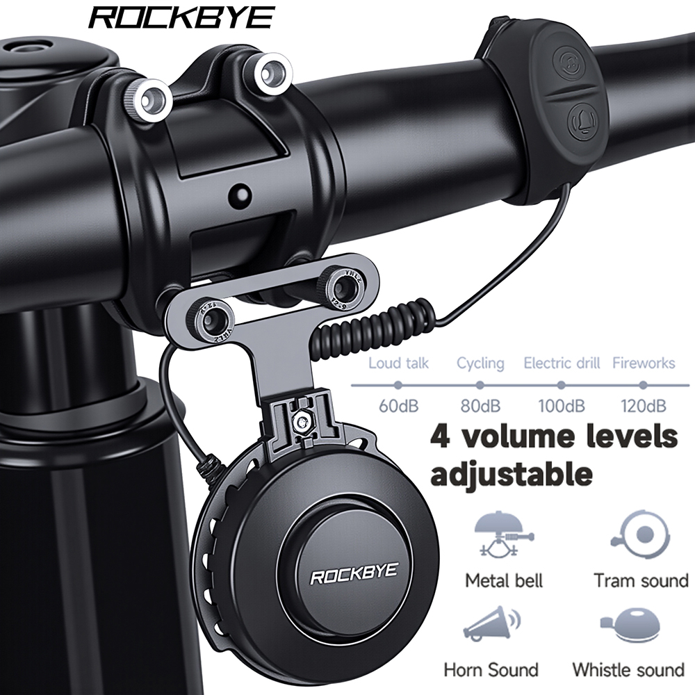 Bell Handlebar Ring - Bicycle Electric Horn IP65 Waterproof 120dB