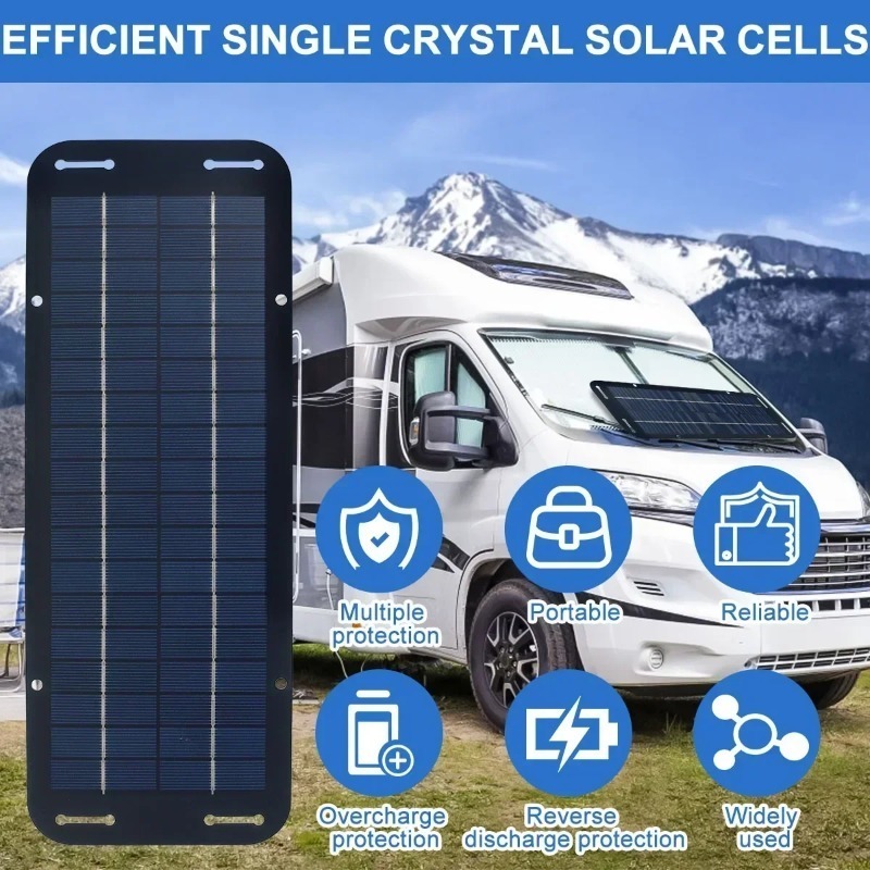 Usb Charger Dynamo - 12V Solar Panel Kit IP65 Waterproof