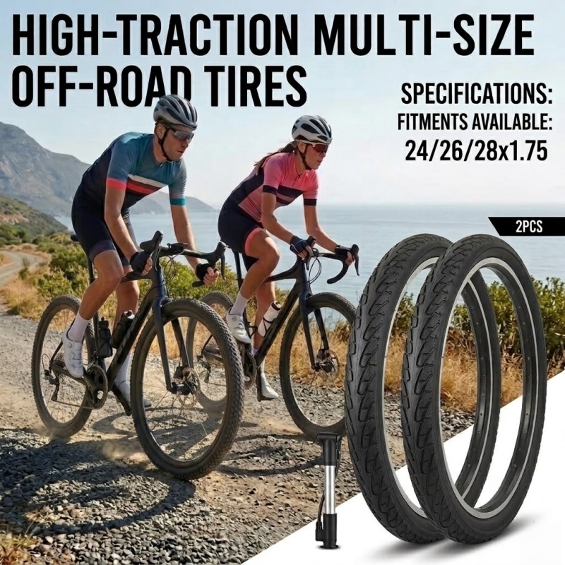 Cycling In City - 2pcs Bicycle Tires 24 26 28