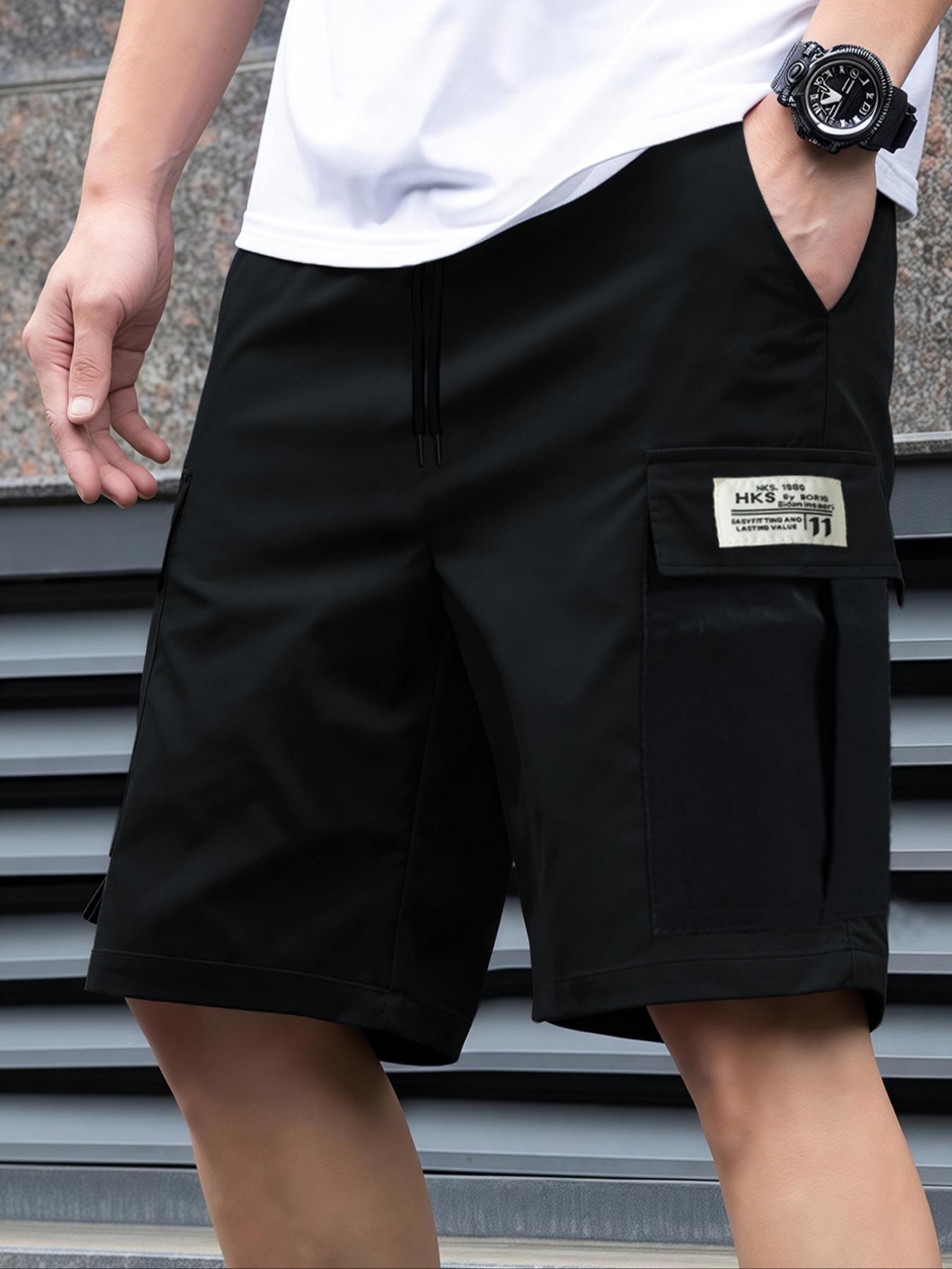 Cycling Commuter Pants - Men's Plain Casual Sports Shorts, Skin-Friendly
