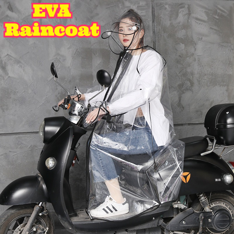 Transparent EVA Rain Poncho Ho - Cycling Commute In Rain recension och pris