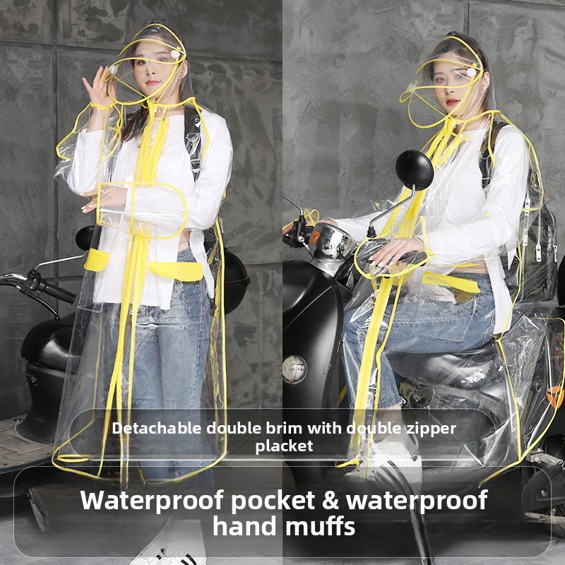 Transparent EVA Rain Poncho Ho - Cycling Commute In Rain recension och pris
