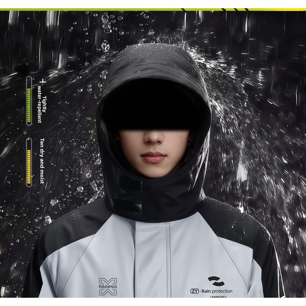 Two Piece Motorcycle Rain Suit - Cycling Commute Jacket recension och pris