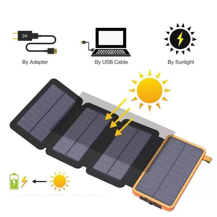 50000mAh Portable Solar Power  - Usb Charger Dynamo recension och pris
