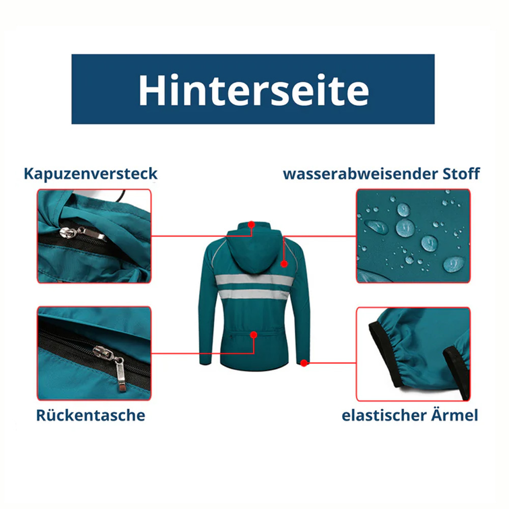 Men's Waterproof Cycling Jacke - Cycling Commuter Jacket recension och pris