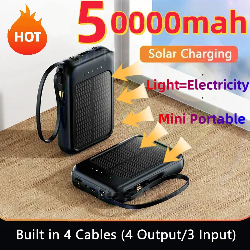 Power bank 50000mah Solar Powe - Usb Charger Dynamo recension och pris