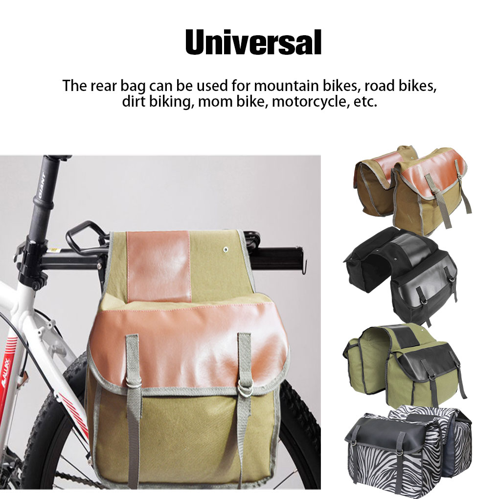 30L Rear Rack Bag Bike Canvas  - Panniers Waterproof Rear recension och pris