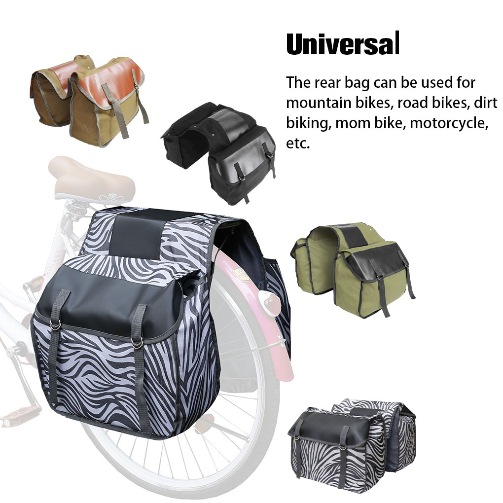 30L Rear Rack Bag Bike Canvas  - Panniers Waterproof Rear recension och pris