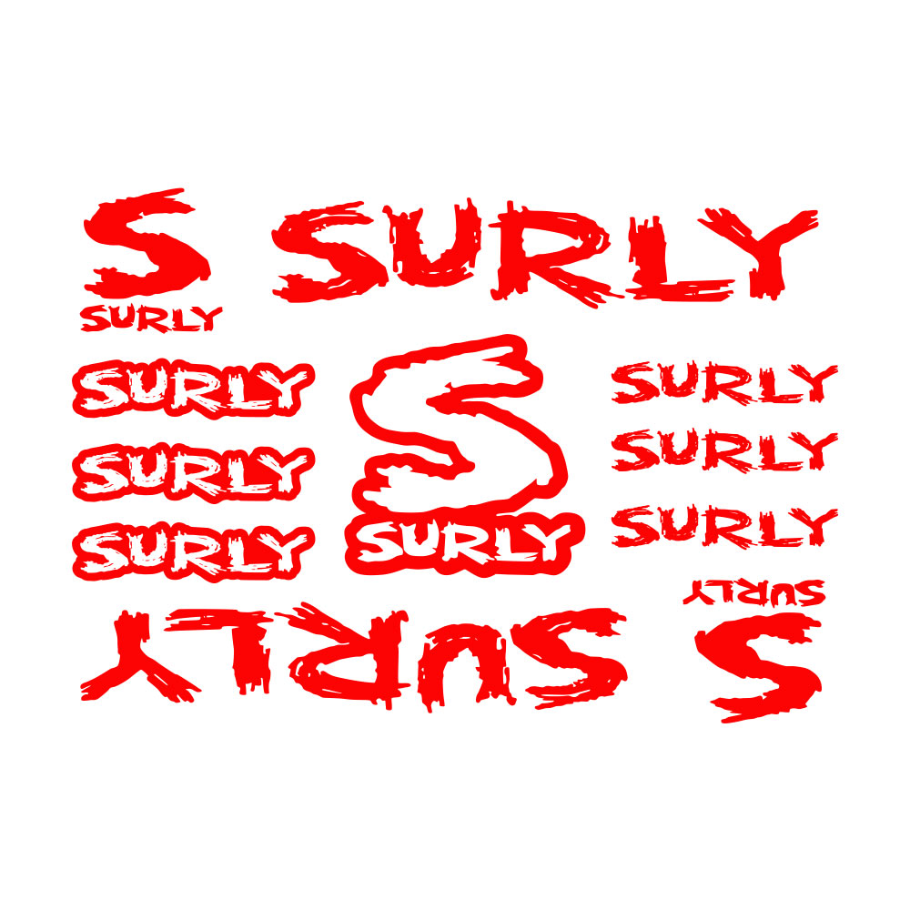 11Pcs Surly Bicycle Frame Stic - Cycling Quote recension och pris