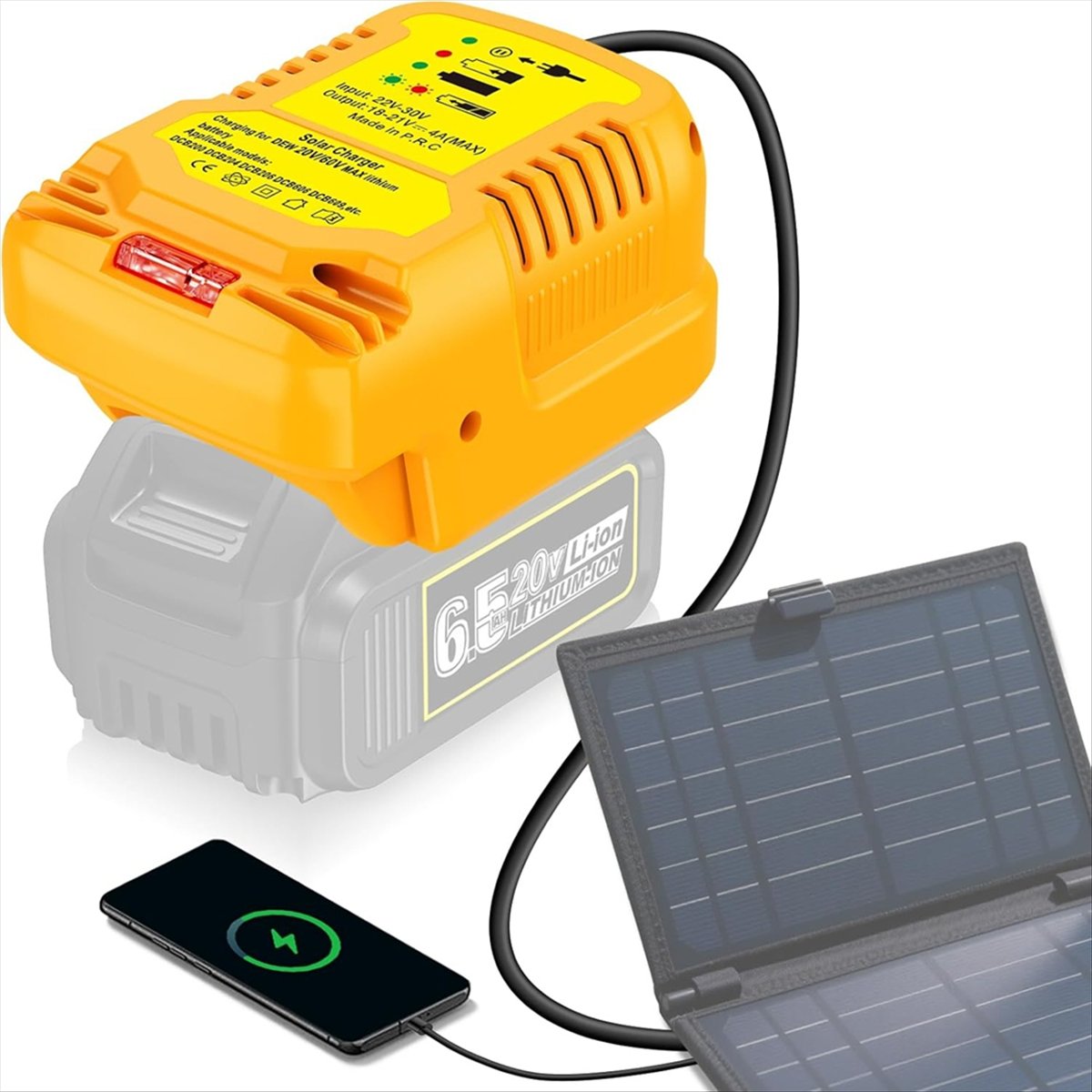 Solar Charger Adapter for Dewa - Usb Charger Dynamo recension och pris