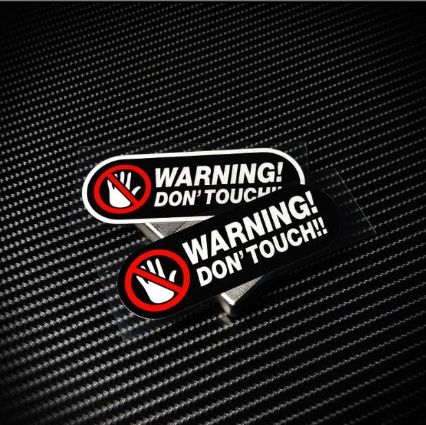 Warning Don't Touch  Sticker R - Cycling Quote recension och pris