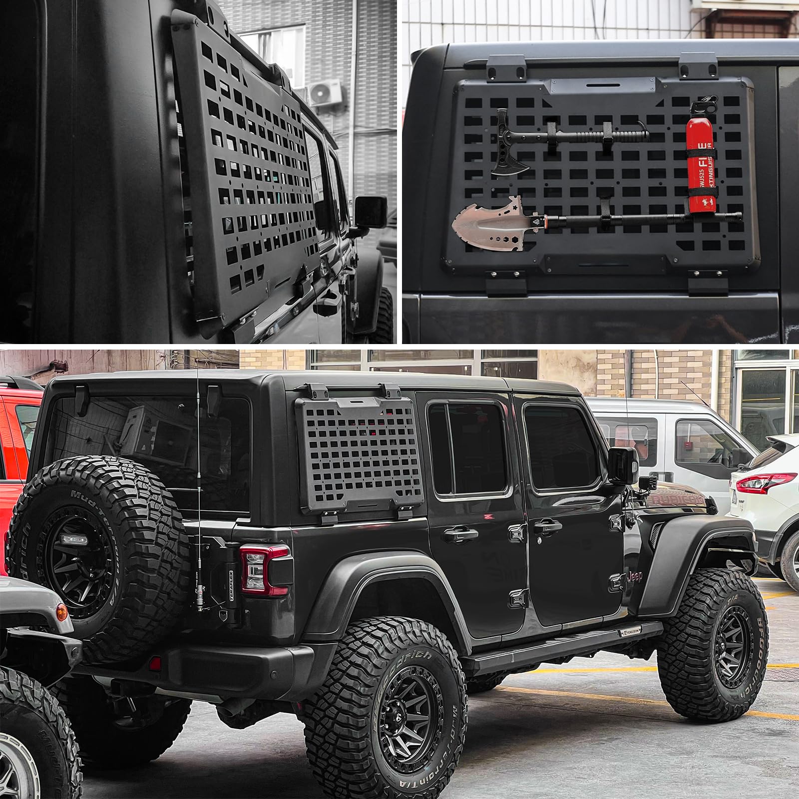 Rear Right Window Molle Panel  - Cargo Rack Aluminum recension och pris
