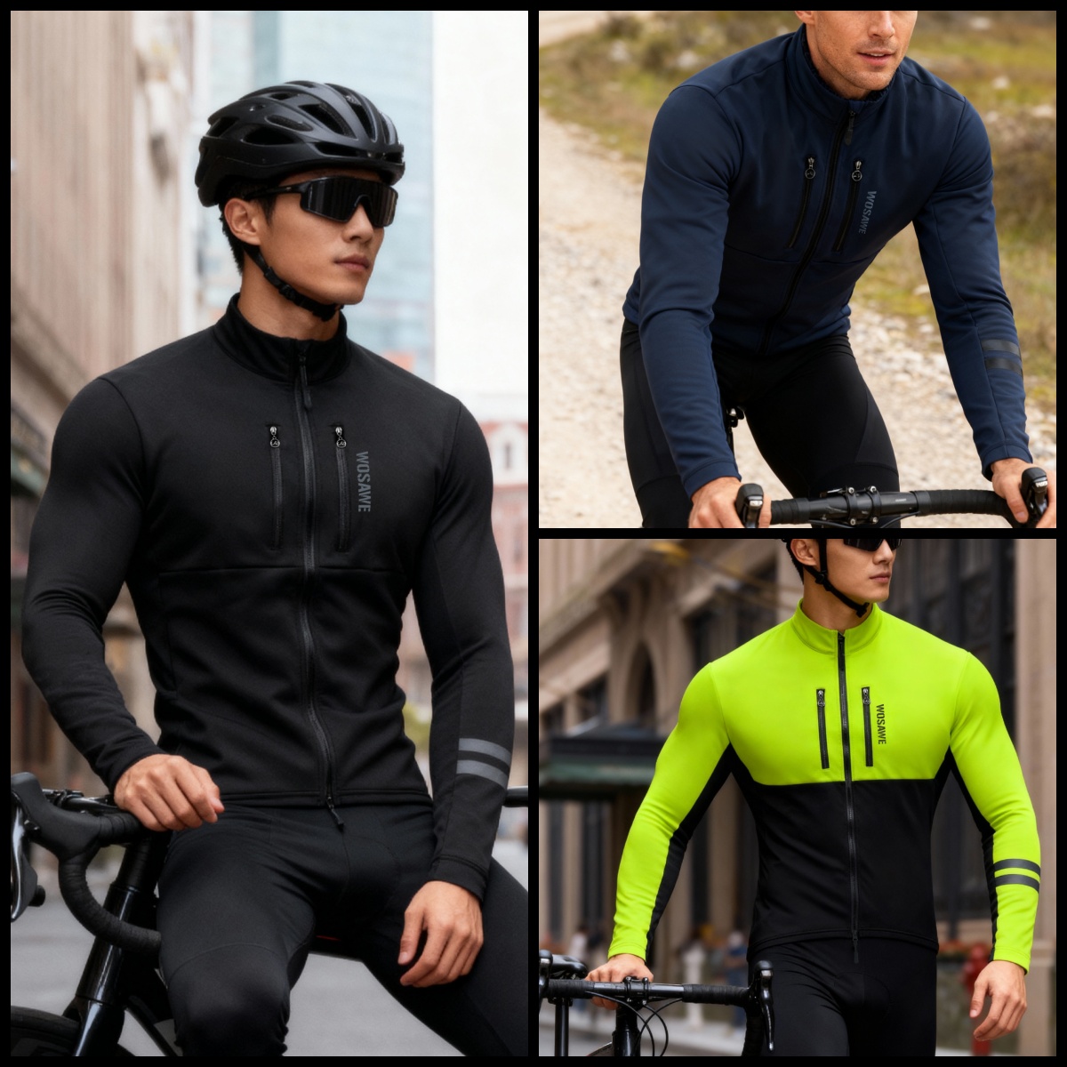 WOSAWE Cycling Jacket Winter T - Cycling Commuter Jacket recension och pris