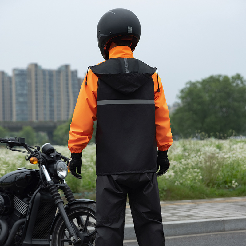 Two Piece Motorcycle Rain Suit - Cycling Commuter Rain Jacket recension och pris