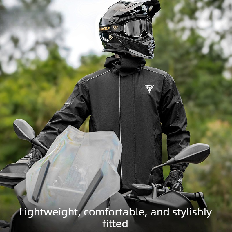 Motorcycle Rain Suit Waterproo - Cycling Commute Jacket recension och pris