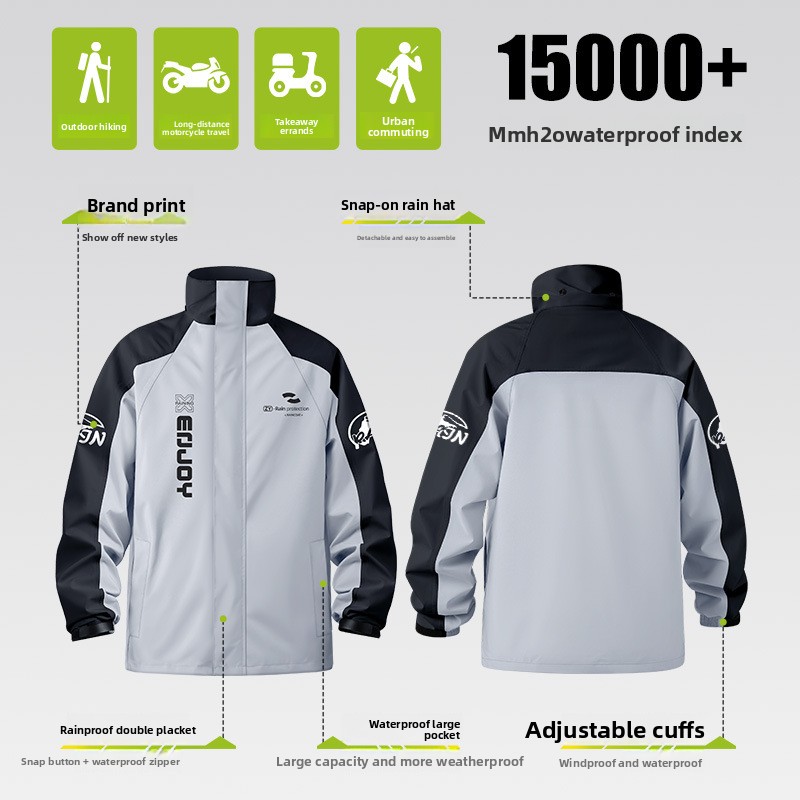 Heavy Duty Two Piece Motorcycl - Cycling Commute Jacket recension och pris