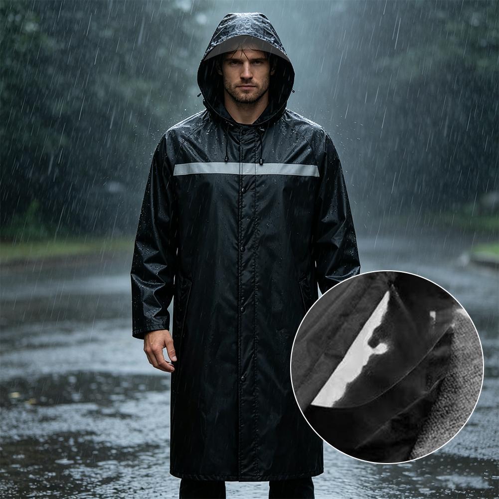 Waterproof Hooded Rain Poncho, - Cycling Commute In Rain recension och pris