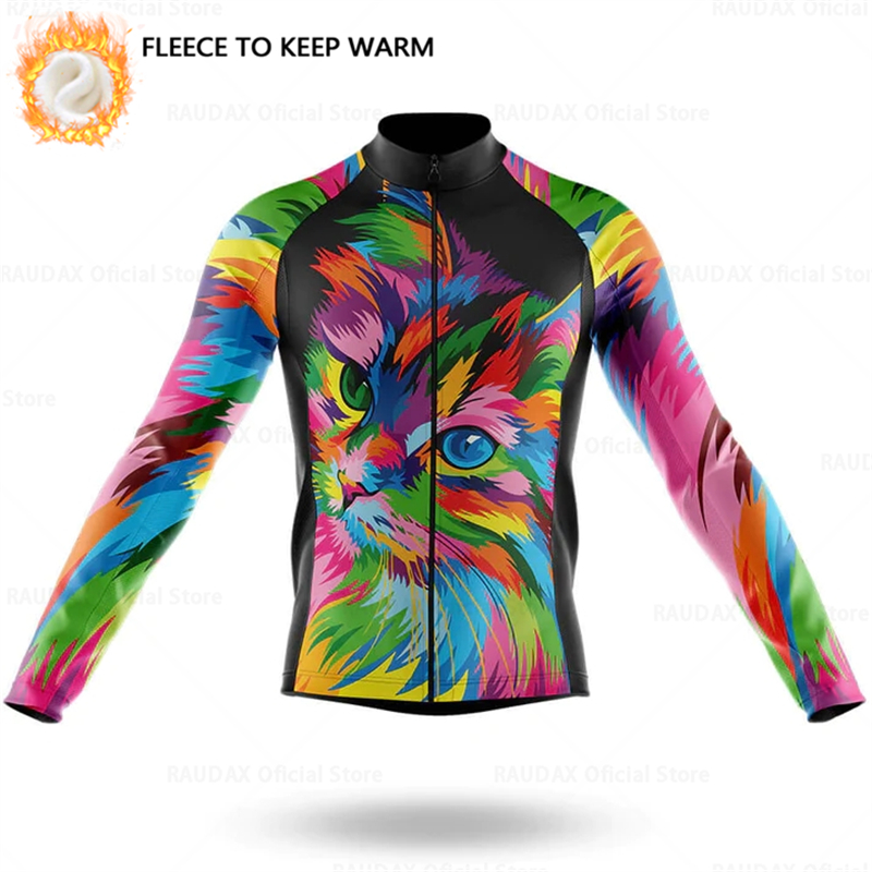 Cartoon Cat Winter Cycling Jer - Cycling Commuter Jacket recension och pris
