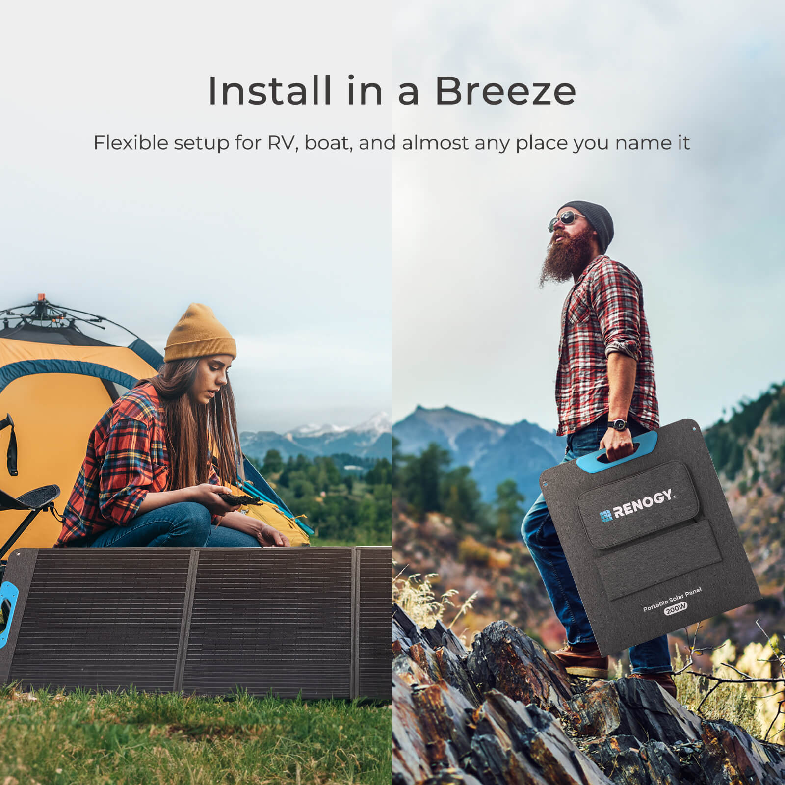 Renogy 200W Portable Solar Pan - Usb Charger Dynamo recension och pris