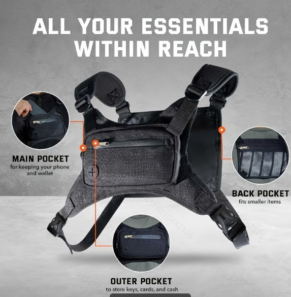 Outdoor Chest Rig Bag Lightwei - Cycling Commute Training recension och pris